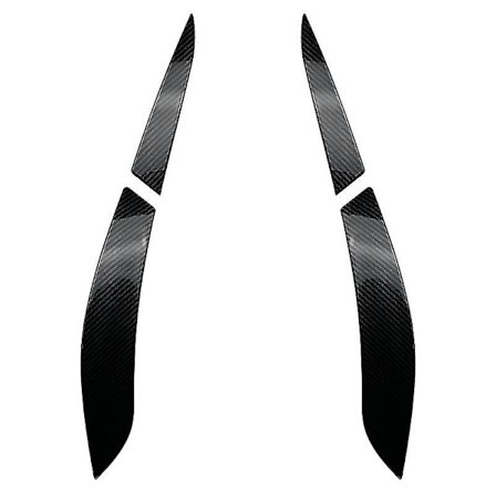 Kulfiber Baglygte Øjenbryn Øjenlåg ABS Sticker til Golf 6 Tilbehør