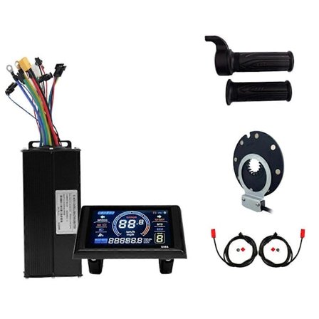 36V 48V 52V 40A 1500W 2000W Ebike Børsteløs Motordriftkontroller S966 LCD-sett for Elektrisk Terrengsykkel