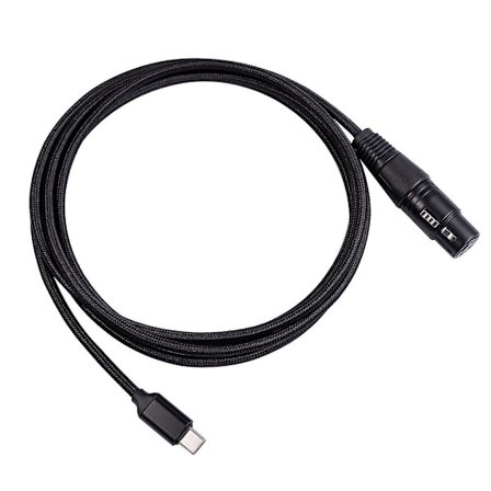 Usb C til XLR hun-kabel, Usb C mikrofonkabel type C han til XLR hun mikrofonlink studiolyd C