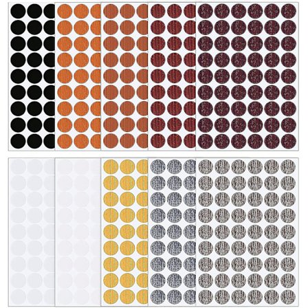 540 st skruvhålsskydd klistermärken, 10 ark självhäftande PVC-skyddskåpor Acsergery present