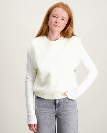 Garcia Girls pullover Wit Tops/blouses Meisjes - Kids Brand Store