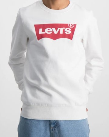 Levi's LVB BATWING CREWNECK Weiß Pullover Jungen - Kids Brand Store