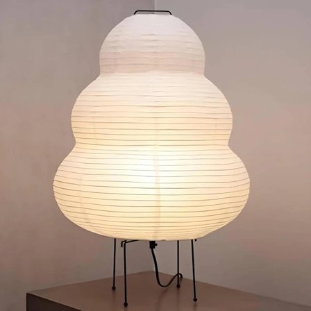 Nogyu2022 Akari Japansk Papirgulvlampe - Noguchi Papirlykt Gulvlampe - Koselig Gulvlampe fra Midten av Århundret (Gulvlampe) Floor Lamp