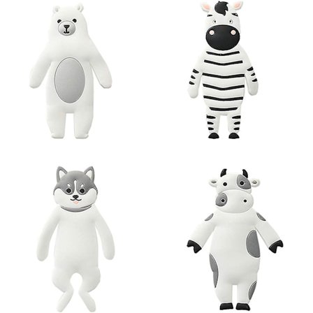 4 stk Tegneserie Dyre Kroker Magnetiske Kroker Dekorative