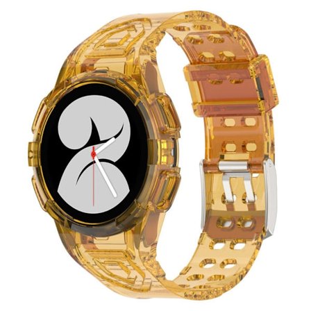 Samsung Galaxy Watch 4 (40mm) integrerat klockarmband och fodral - Transparent Orange