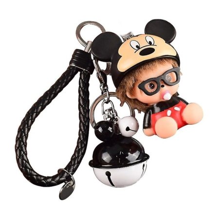 Bell Monchichi Monkiki Avaimenperä Avaimenketju Koriste 7,5 cm KorkeusCu