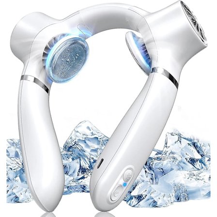 Bärbar Halsfläkt Halsluftkonditionering, 4000mah Uppladdningsbar Bärbar Kylande Halsfläkt Handsfree Halsfläkt Utomhus