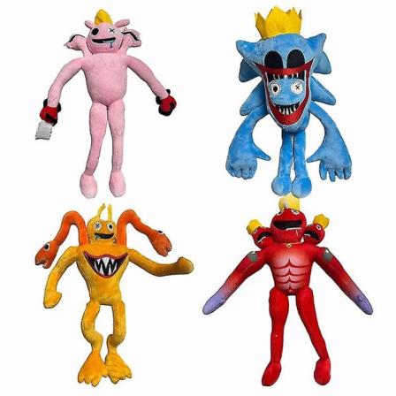 Nye Rainbow Friends Roblox trehodede dukke Plysjleketøy Barn Bursdagsgaver A Orange