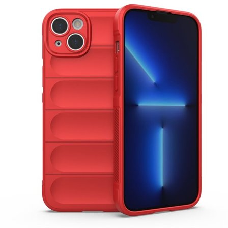 Magic Shield Case-etui for iPhone 14 Plus fleksibelt pansredeksel rødt