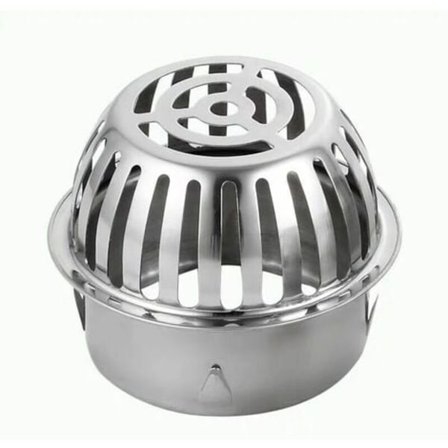 Rustfrit stål tagrender skærme metal tagrender vagter til at hjælpe med at holde afløbet rent stopper blokering blade og snavs Ø83mm