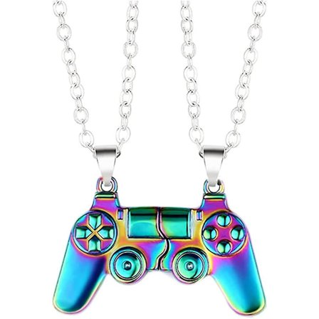 Magnetisk Spelkontrollhalsband för Par Matchande Konsolhandtag Hänge för Bästa Vänner Vänskap Alla Hjärtans Dag Presenter Honom Och Hennes Älskare Bff