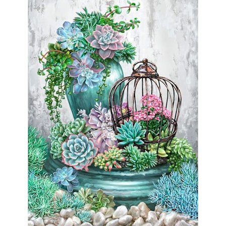 Timanttimaalaussetti aikuisille, DIY 5D pyöreä timanttimaalaus Ga