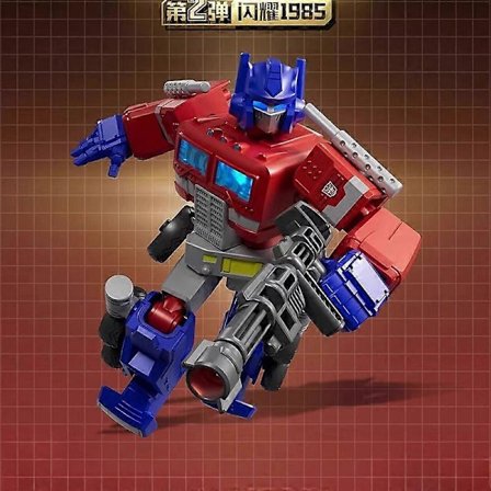 LED Lysende Versjon2 Shine1986 Transformers Blind Box Optimus Prime Robot Leke Samlemodell Barnebursdagsgave