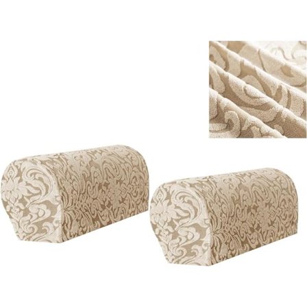 (Aprikos) 2 st soffarmstööverdrag, fåtöljöverdrag för armstöd, Ar