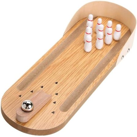 Mini Bowling Set Bord Bowlingspel - Bowlinggåvor till Kaffebordet