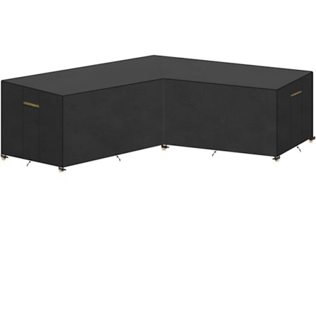 Vandafast Sofa Cover, Udendørs Møbel Cover Havemøbler Presenning Møbelbeskyttelse L-Formet Hjørnesofa Cover Passer 215x215x87cm