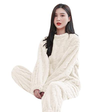 Vinterfleece Plysch Set För Kvinnor Color4 Xl-2xl