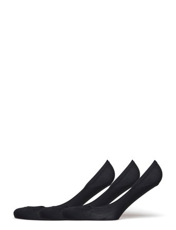 Lindex Sock Invisible 3 P Solid - Black - 36/38