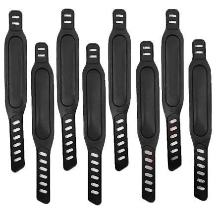 8 stk. Treningsykkelpedalstropper, Justerbare Pedalstropper Fotpedal Spinning Treningsykkel Hjem Eller