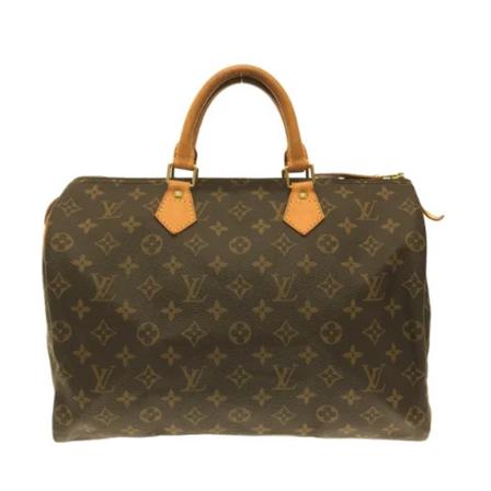 Louis Vuitton Vintage Pre-owned Speedy 35 Monogram Håndtaske Brun, Dame Vintage Tasker, Størrelse: ONE Size