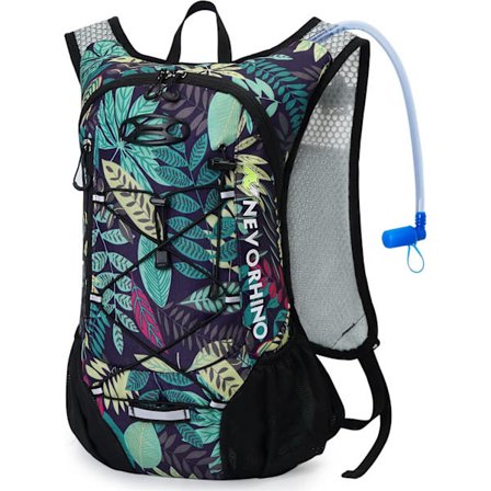 Lättviktig Hydreringsryggsäck, Löpryggsäck med 2L Vattenblåsa, Hydro Vatten Dagryggsäck för Cykling Vandring Rave