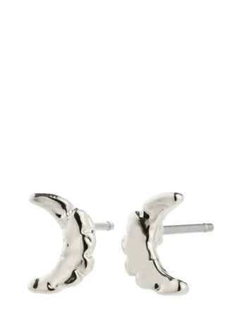 Pilgrim | Between Moon Earrings Silver-Plated | ONE SIZE