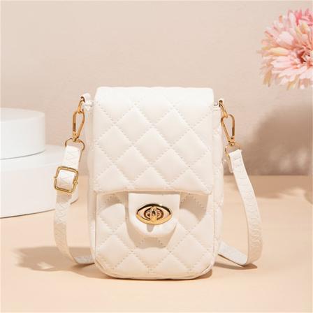 Telefonväska För Kvinnor Retro Diamond Axelväska Enkel Solid Liten C