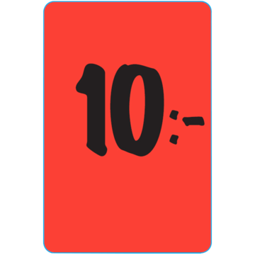 Etikett 10 kr