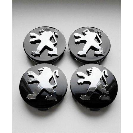 Peugeot Sorte Hjulfelg Senterlokk Sett Med 4 60mm 106 107 206 207 306 307 Nav