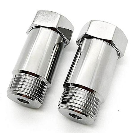 2kpl Pakokaasun happianturi Lambda 45mm O2 M18 X1.5 Jatkokappale Rauta Nikkelipinnoitettu Jatke