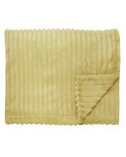 Fleecepläd Baloo 130x170 cm Ljusgul - Redlunds