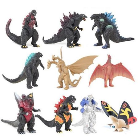 10 stk. Godzilla Action Figur Legetøj