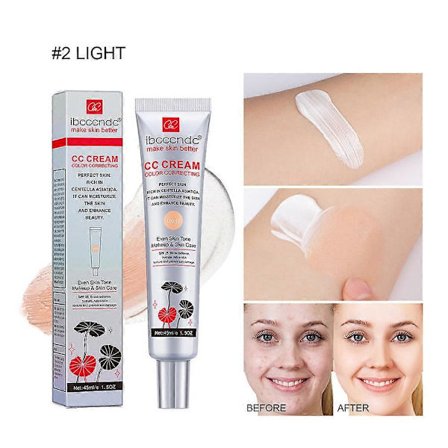 CC Creme med Centella Asiatica farvekorrigerende CC Creme Letvægts Hud