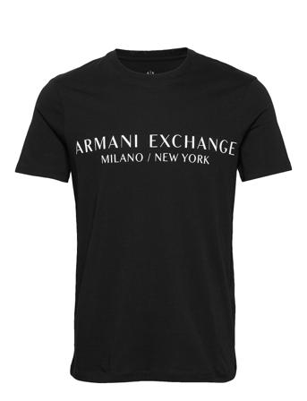 T-Shirt T-shirts Short-sleeved Svart Armani Exchange