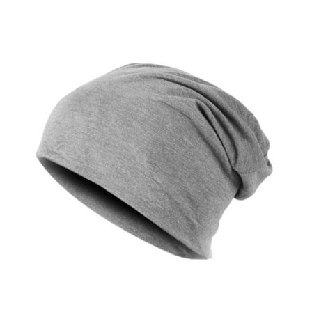 Tunn Ljusgrå Vintermössa Grå Lång Mössa Snowboard Skate