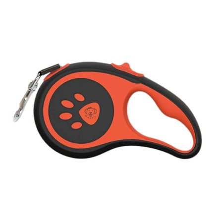 Retraktionskoppel för medelstora hundar rosa, 5 meter lätt