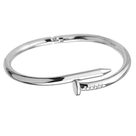 Moderne armbånd i rustfrit stål til par - Åbningsarmbånd i titanium til kvinder og mænd