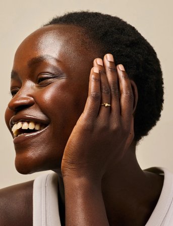 Enamel Copenhagen Ring, Amore - Gold - ADJUSTABLE 48-52