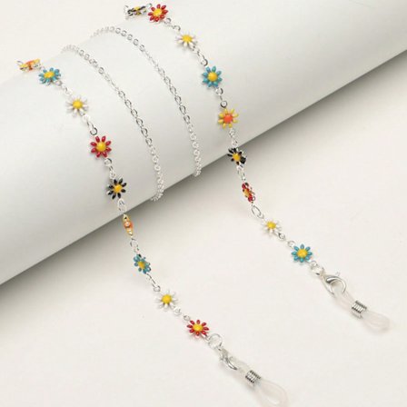 Fargerik Daisy Brillekjede