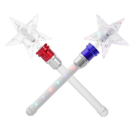 LED Blinkende Tryllestav, Engagerende Roterende Funktion, Velegnet til Piger og Drenge-lingling}