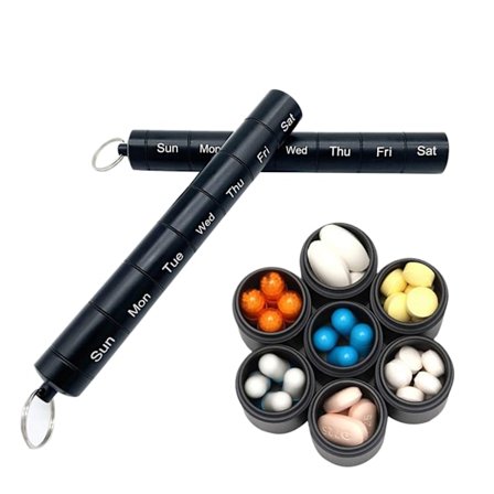 Utomhus 7 Grids Pill Box Weekly Pill Medicine -tablettiannostelija