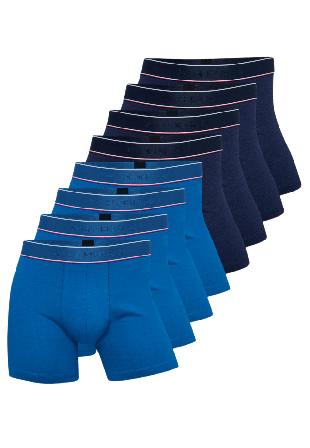 JBS of Denmark Bambu, Boxer Piké, 8-pack, Flerfärgad Kalsonger Herr M