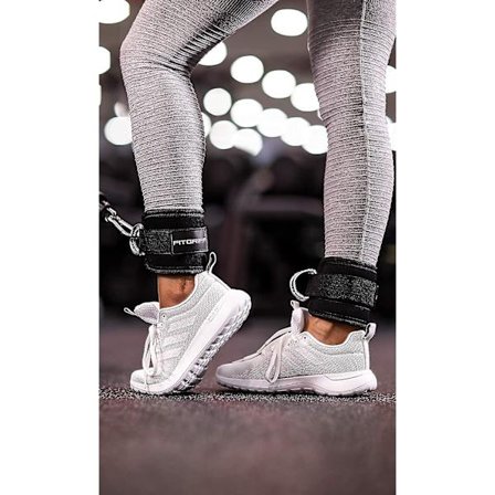 2-pack V1 vadderade fotremmar, för fysisk träning på kabelmaskinen, fotledsremmar för män och kvinnor