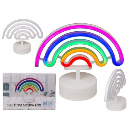 Neonlampa Regnbåge 25x10x17,5cm