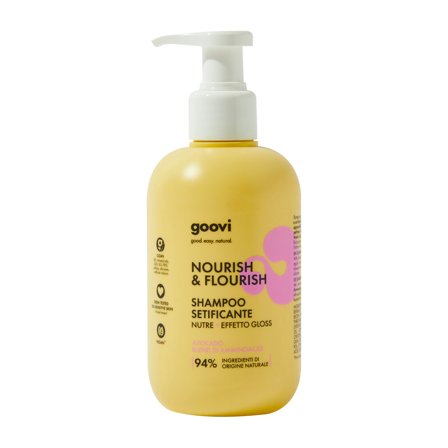Goovi Cura dei Capelli NOURISH & FLOURISH Shampoo Setificante 250ml - Shampoo Nutriente