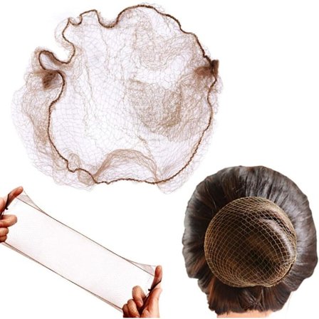 20 stk Usynlige Bun Hårnett Fikserings Elastiske Hårnett (Lys, ZQKLA