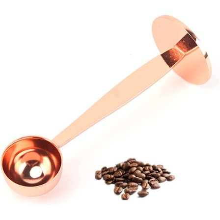 Espresso- ja tamppauskoffee-mittalusikka Ruostumaton