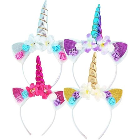 4 st Unicorn Huvudband Barn, Unicorn Huvudband Horn Huvudband, Unicorn Horn Huvudband, Unicorn Horn Huvudband, Huvudband Unicorn Huvudband, Horn Huvud