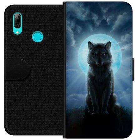 Kompatibelt Plånboksfodral till Huawei Huawei P smart 2019 Wolf in the Dark