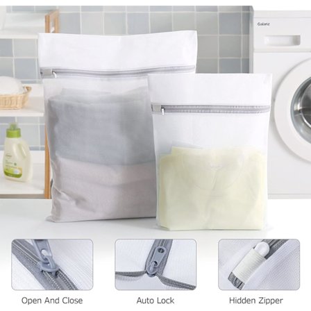 Pakke med 6 ultra holdbare og slidstærke vasketøjsnet til skjorter